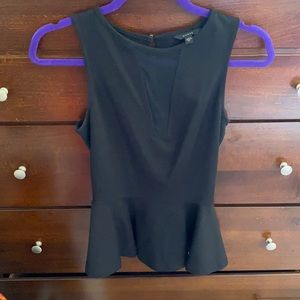 Guess keyhole mesh peplum top